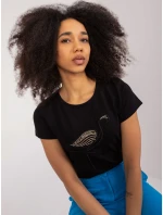 Bluzka RV BZ model 19735091 czarny - FPrice Bluzka RV BZ model 19735091 czarny - FPrice