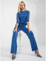 Kalhoty VI SP model 17833616 tmavě modrá - FPrice Kalhoty VI SP model 17833616 tmavě modrá - FPrice