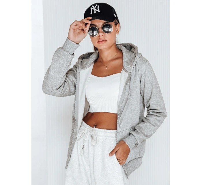 Dámská mikina VICTORIA světle šedá model 21962304 - FashionStreet