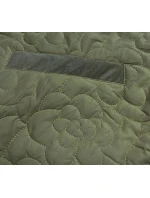 Tenká zelená dámska bunda s ozdobným prešívaním (JIN226) Tenká zelená dámska bunda s ozdobným prešívaním (JIN226)