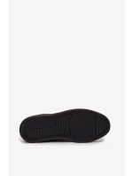 Pánske kožené tenisky Lee Cooper - čierne