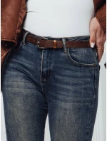 Dámské úzké džíny kalhoty s páskem tmavě modré Dstreet model 21982585 - FashionStreet Dámské úzké džíny kalhoty s páskem tmavě modré Dstreet model 21982585 - FashionStreet