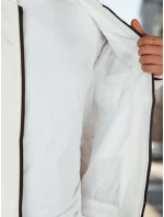 Pánská přechodná bunda bomber béžová Dstreet model 21986400 - FashionStreet Pánská přechodná bunda bomber béžová Dstreet model 21986400 - FashionStreet