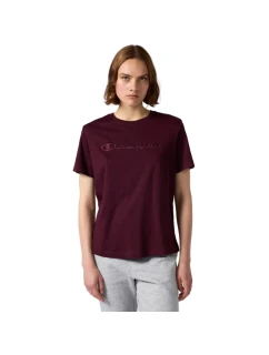 Champion dámske tričko SS Tee burgundy 118382 RS522