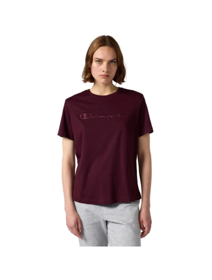 Champion dámske tričko SS Tee burgundy 118382 RS522