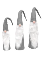 SADA ŠEDÝCH DEKORATÍVNYCH MIKULÁŠOV 60, 70, 80 CM detské