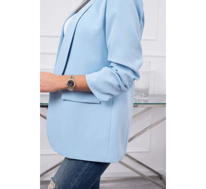 Sako s klopami elegantní modré