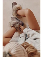 Damskie Zamszowe Śniegowce Z Futerkiem Szare Alexa Damskie Zamszowe Śniegowce Z Futerkiem Szare Alexa