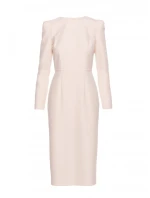 Tužkové šaty s ozdobnými rameny  kost model 21319045 - STYLOVE