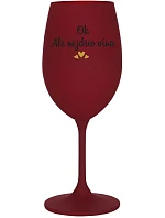 OK, ALE NIE VÍNO - burgundský pohár na víno 350 ml OK, ALE NIE VÍNO - burgundský pohár na víno 350 ml