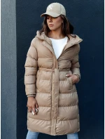 Dámský prošívaný kabát béžový Dstreet model 21978689 - FashionStreet Dámský prošívaný kabát béžový Dstreet model 21978689 - FashionStreet