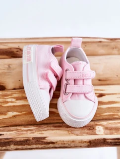 Dětské látkové tenisky se suchým zipem BIG STAR model 21594938 Růžová - Big Star Shoes