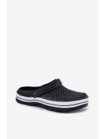 Piankowe Klapki Męskie Czarne Maravena