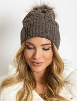 Dámska čiapka AT CZ 173501 tmavo hnedá