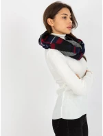 Tunelový šál AT KM 1402.20 tmavo modrá červená