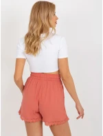 Šortky D73760M62233KB tmavo ružové