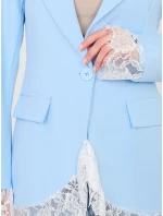 Marynarka IT MA model 22013786 jasny niebieski - FPrice Marynarka IT MA model 22013786 jasny niebieski - FPrice