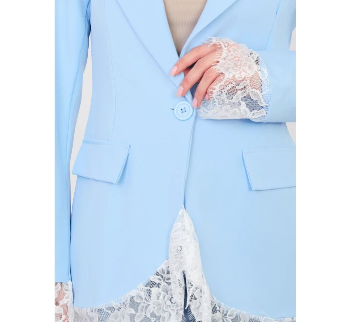 Marynarka IT MA model 22013786 jasny niebieski - FPrice Marynarka IT MA model 22013786 jasny niebieski - FPrice