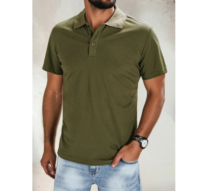 Pánské zelené polo tričko Dstreet model 21964623 - FashionStreet