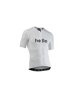 Cyklistické tričko NORTHWAVE Blade Hello Goodbye Jersey S/s, bílé