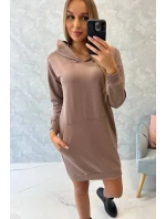 Šaty s kapucí model 18752531 - K-Fashion