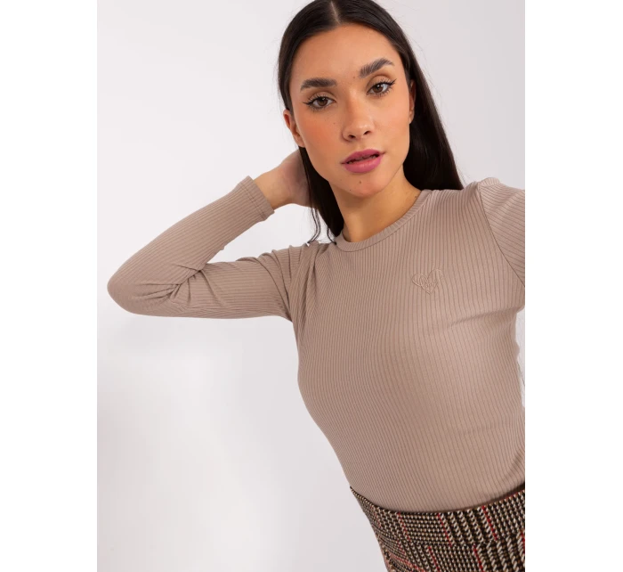 Bluzka RV BZ model 19077557 ciemny bezowy - FPrice