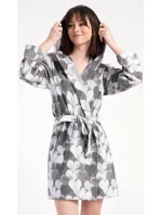 Dámsky krátky župan s kapucňou Heart