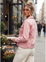 FashionStreet dámska ružová džínsová bunda TY5597 FashionStreet dámska ružová džínsová bunda TY5597