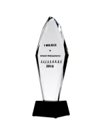 Gravírovaná sklenená trofej + výplň farbou