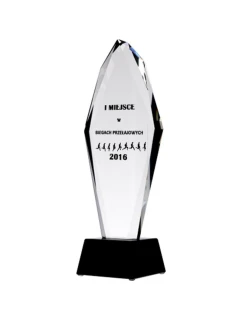 Gravírovaná sklenená trofej + výplň farbou