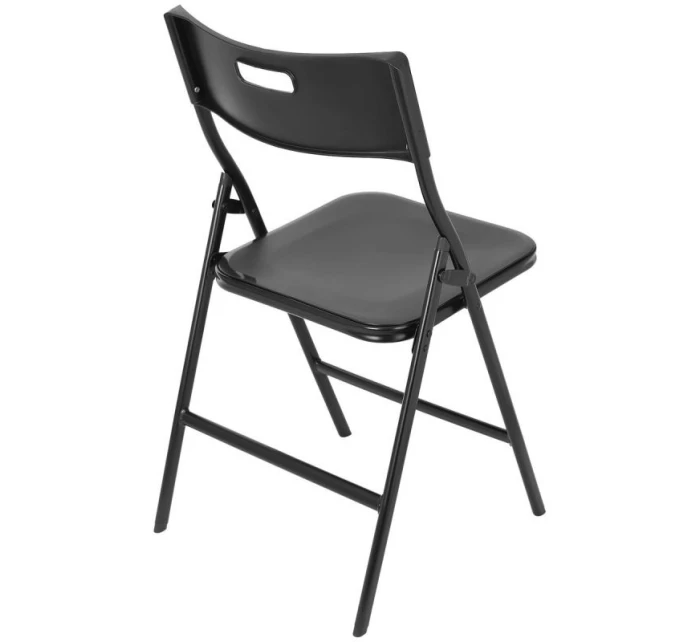 Stôl na stolovanie KOMPAKTNÝ STÔL 86,5x86,5x71 cm a 4 sedadlá ČIERNA