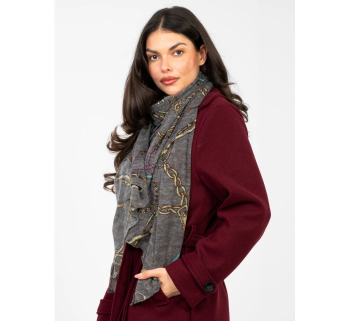 Závoj AT CH F67024.26 tmavosivý