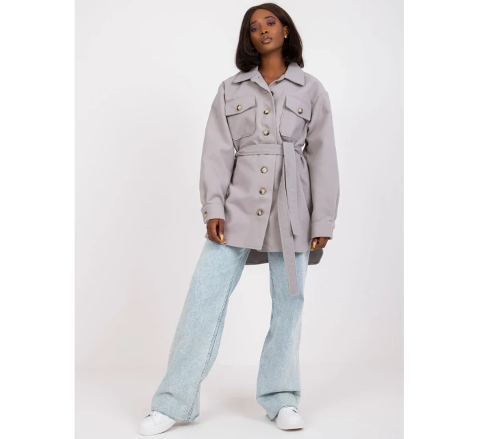 Dámska košeľa-LK-KS-508481.88-šedá Dámska košeľa-LK-KS-508481.88-šedá