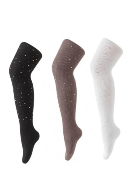 Bavlněné punčocháče s krystaly model 21485460 - BE SNAZZY