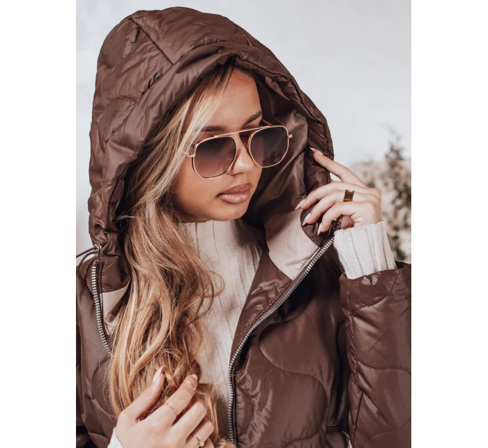 Dámska kávová bunda FashionStreet TY4239