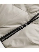 Dámska ľahká zimná bunda béžová (5m735-62)
