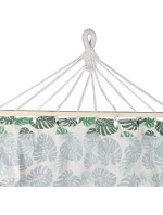 ZÁHRADNÁ HOJDACIA SIEŤ PRE 2 OSOBY 200X150CM S TYČOU A STRAPCOM MIAMI NATURA JUNGLE