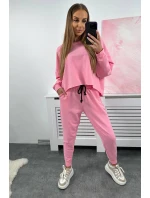 Set 2dielna mikina + nohavice svetlo ružová