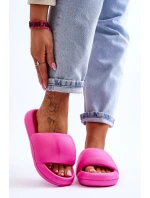 Dámské lehké pěnové pantofle na platformě Fuchsie model 21618534 - Boto
