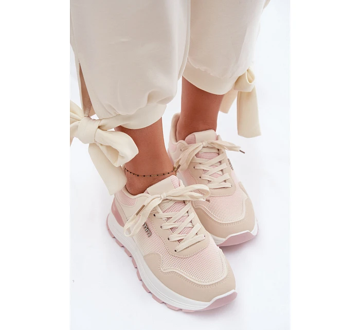 Dámské tenisky na platformě Béžové model 22099931 - Boto