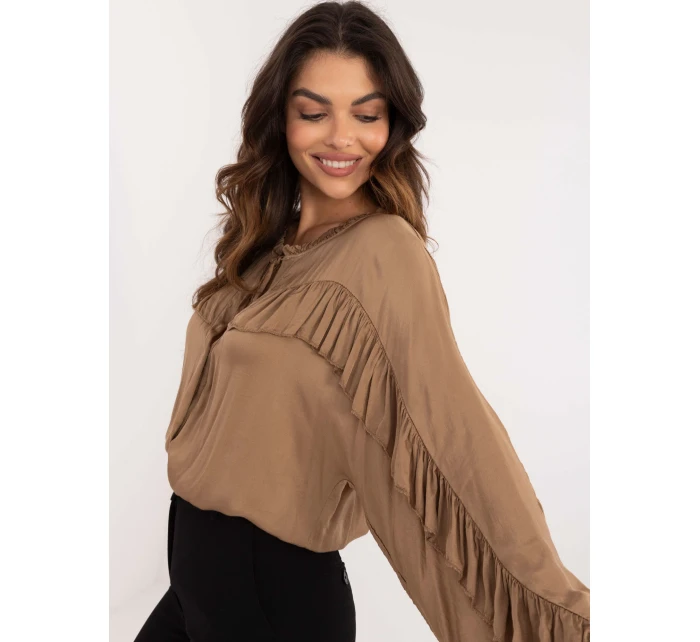 Košeľa TW KS BI 12022.16P camel