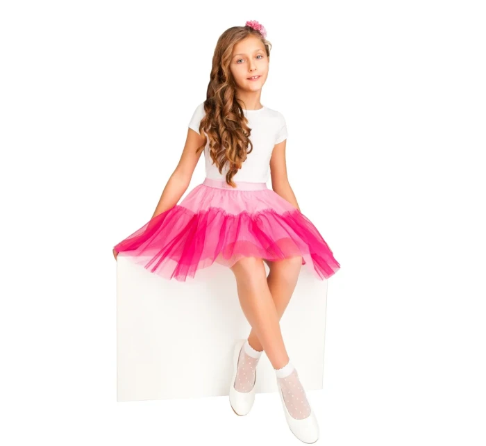 PONOŽKY 20DEN BIELE BODKY SM004