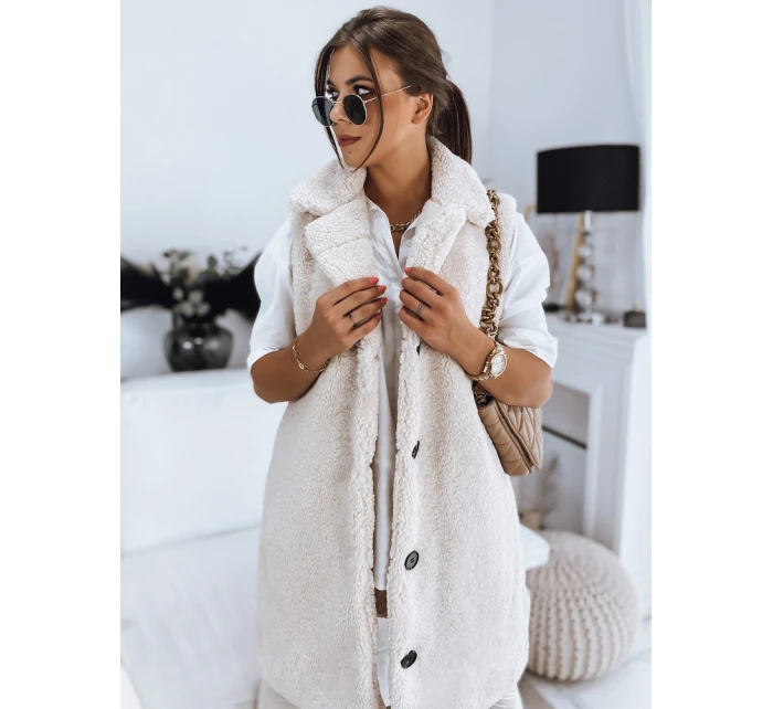 Dámska béžová vesta BALLA FashionStreet TY3200