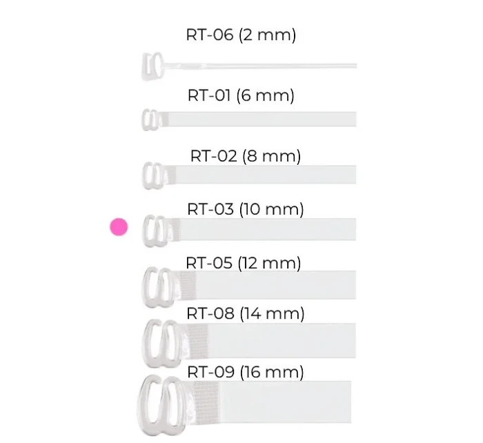 Silikónové ramienka silikonowe Julimex RT 01,02,03 6-8-10mm Silikónové ramienka silikonowe Julimex RT 01,02,03 6-8-10mm