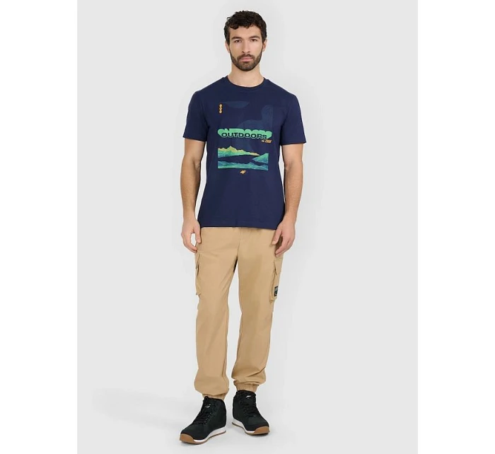 Pánske tričko s potlačou 4F 4FRAW25TTSHM3378-31S pánske