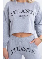 Atlanta šedá sada s potlačou Atlanta šedá sada s potlačou
