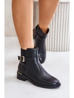 Botki Sztyblety Damskie Na Niskim Obcasie Ocieplane Czarne Zinlora Botki Sztyblety Damskie Na Niskim Obcasie Ocieplane Czarne Zinlora