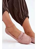 Dámské mokasíny Ploché Růžové model 22091868 - Boto