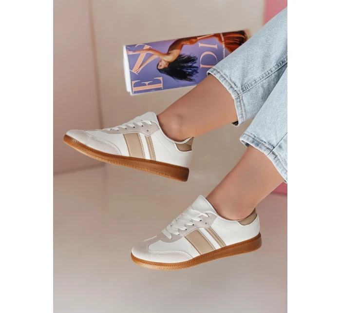 Dámské sportovní tenisky beige Dstreet model 21983741 - FashionStreet