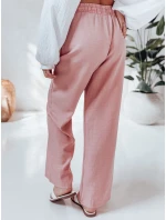Dámské kalhoty se širokými nohavicemi růžová Dstreet model 21987423 - FashionStreet